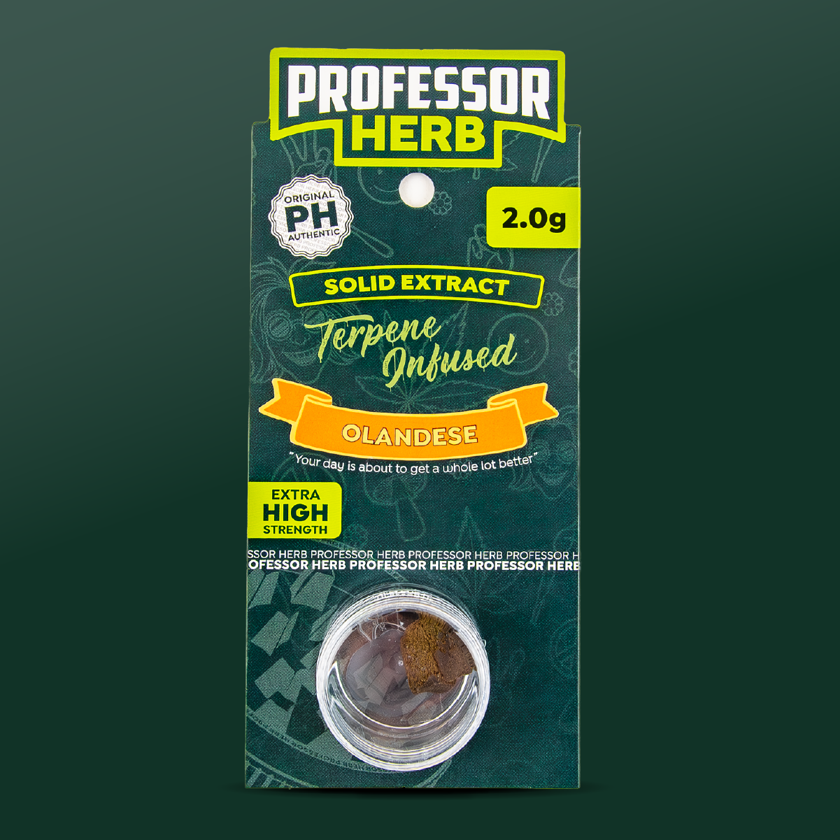 Profesor Herb Konopný pevný extrakt (2g) – Olandese Hash (18%)