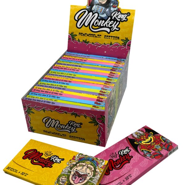 Monkey King Papers & Tips: Psychedelické (24 pack)