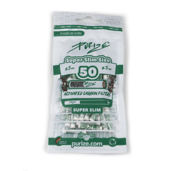 PURIZE® Aktivní uhlíkové Super Slim filtry 5 mm (50 ks)