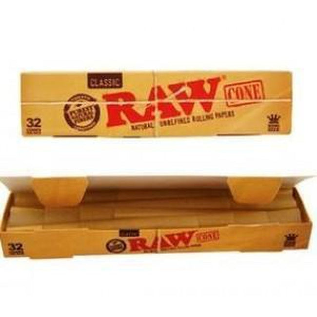 RAW Classic King Size Pre-Rolled Cones – 32 Pack