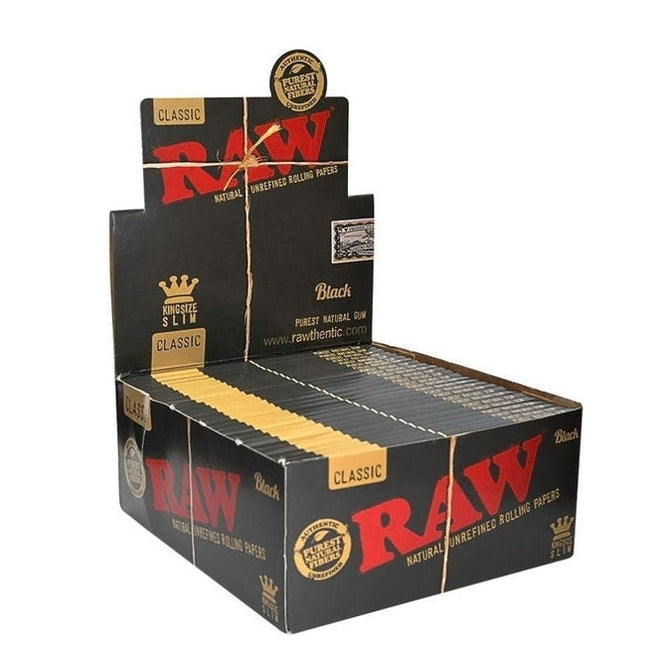 RAW Classic Natural Black balicí papírky - Obrázek 2