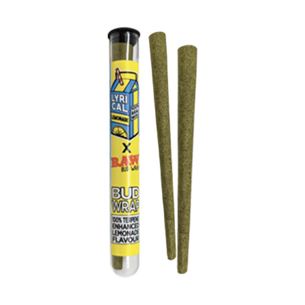 RAW x Lyrical Terpene Enhanced Bud Wrap Cones – Lemonade