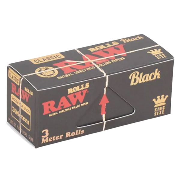 RAW Black 3M Rolete Rolling Paper