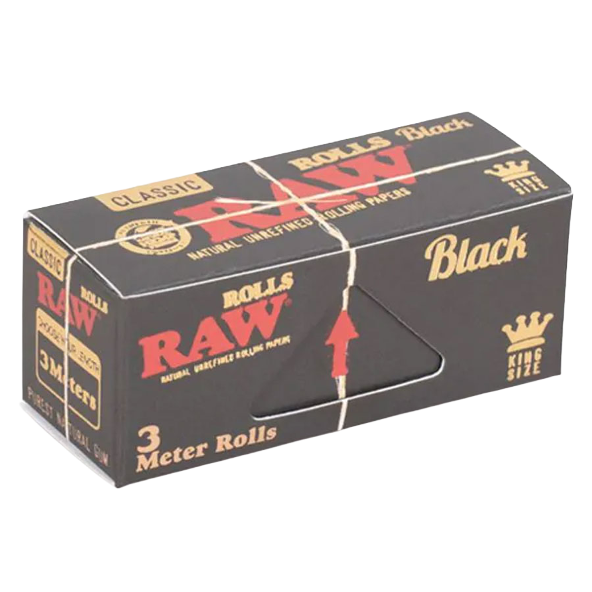 RAW Black 3M Rolete Rolling Paper