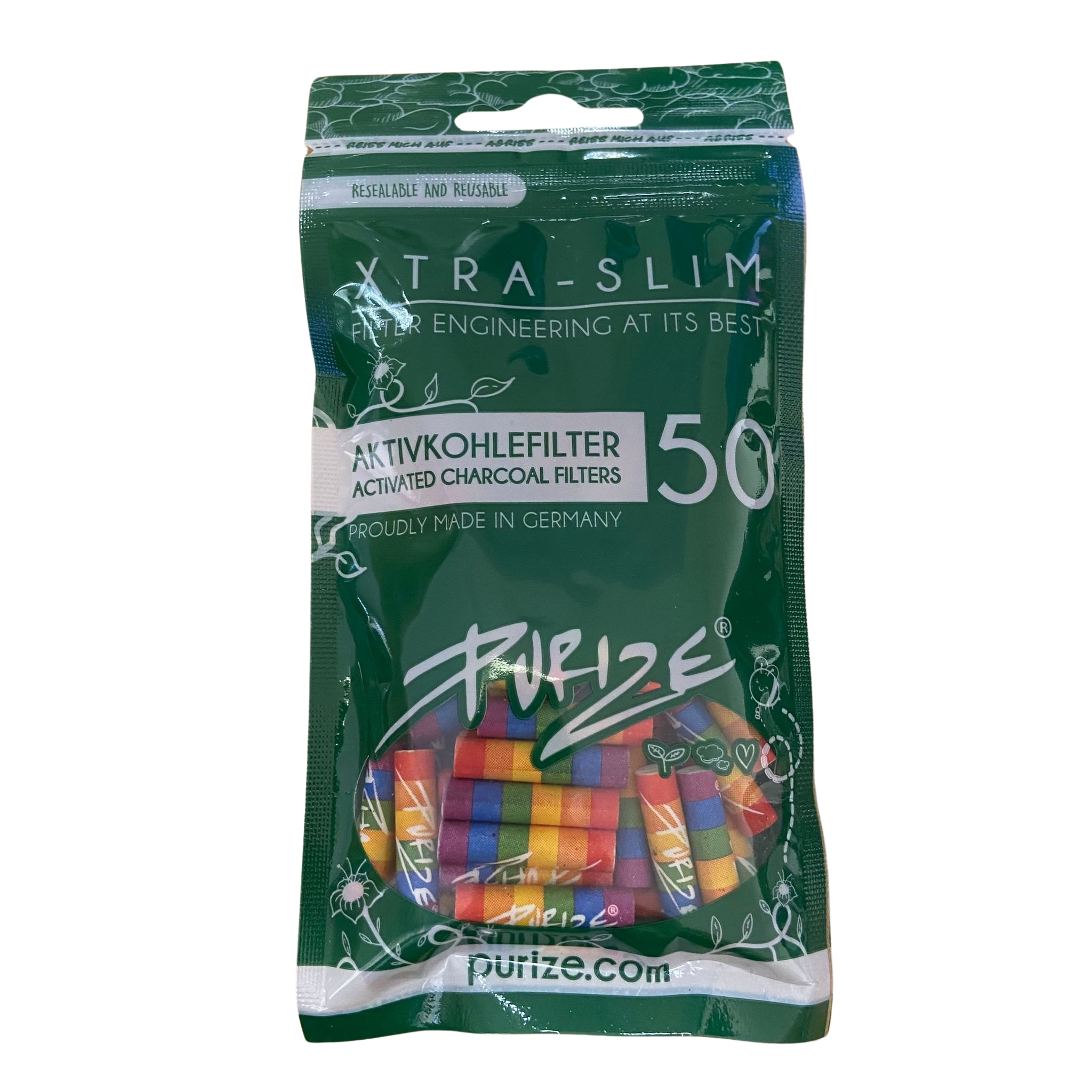 PURIZE® Aktivní uhlíkové Xtra Slim filtry 6mm (50 ks) - Obrázek 6
