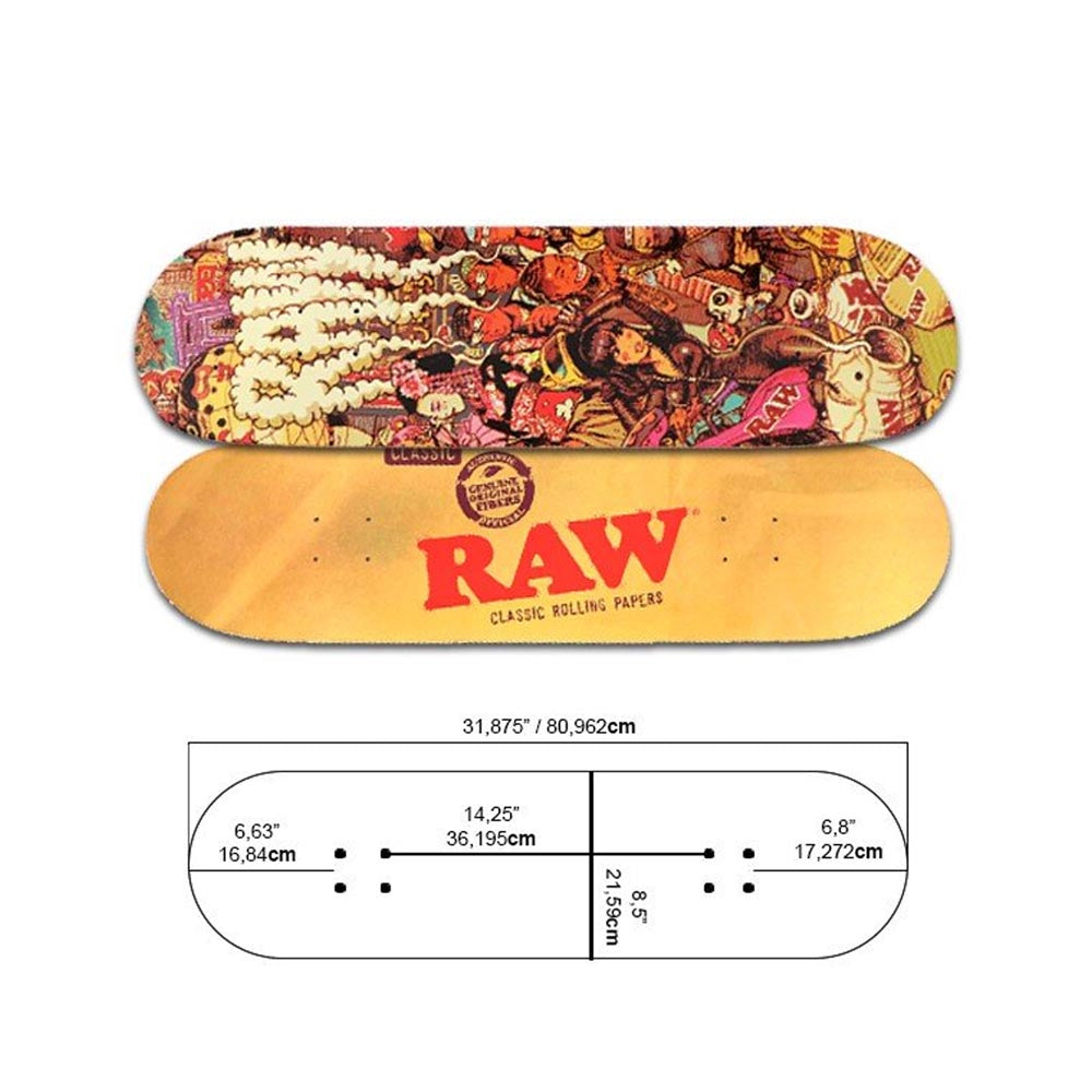 RAW Skateboard Deck - Obrázek 4