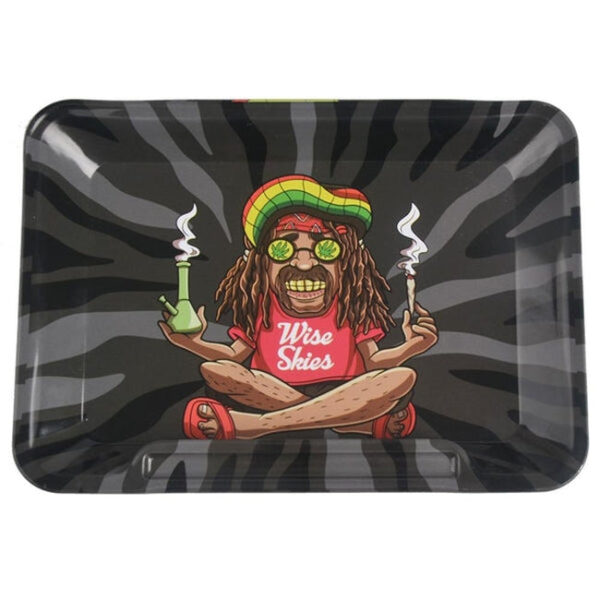 Wise Skies ‘Rasta Man’ malý válcovací tác