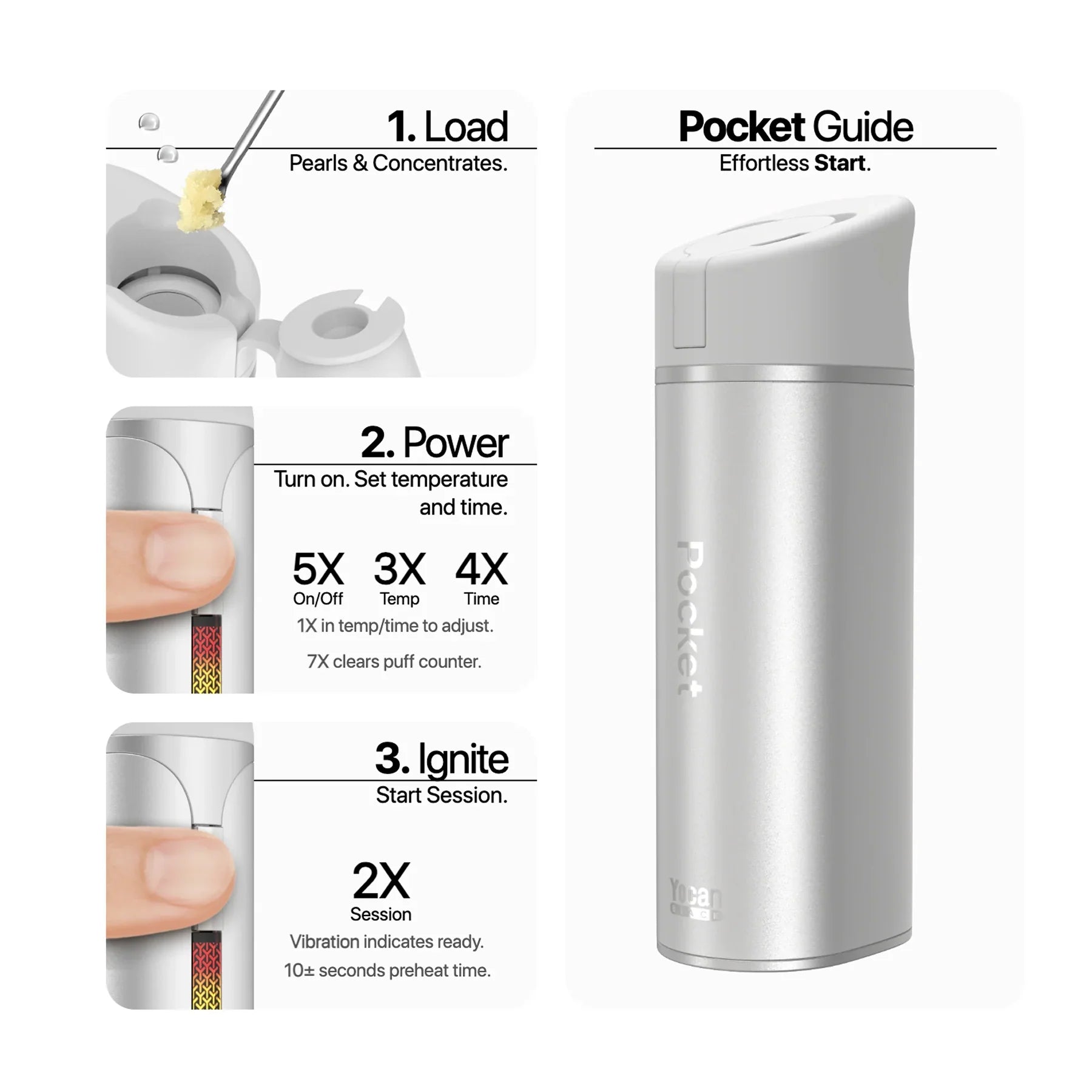 Yocan Black Pocket Concentrate Vaporizer - Obrázek 8