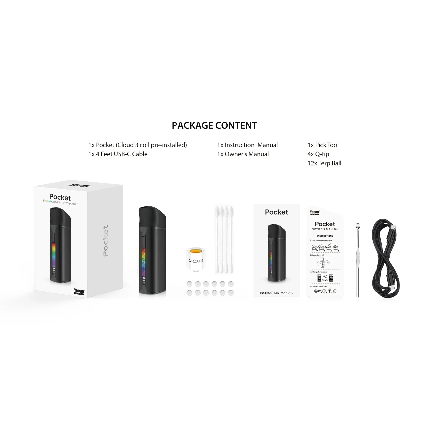 Yocan Black Pocket Concentrate Vaporizer - Obrázek 12