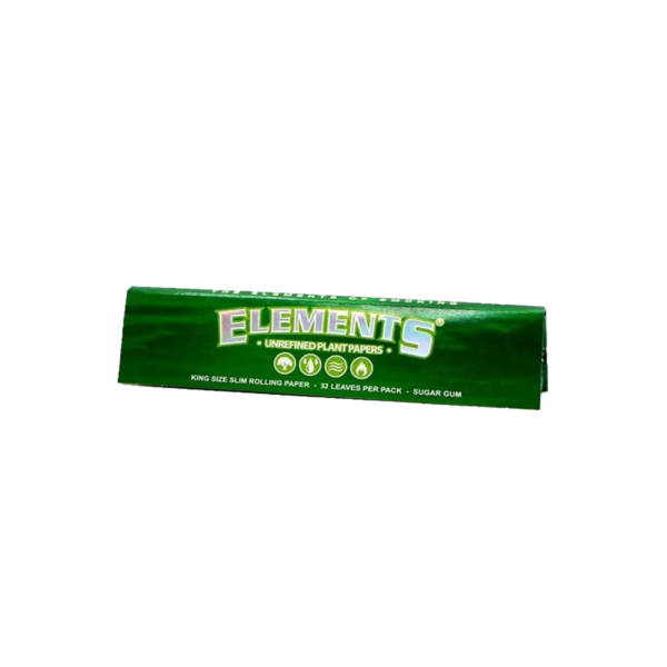 Elements King Size Slim Unrefined Plant Rolling Papers