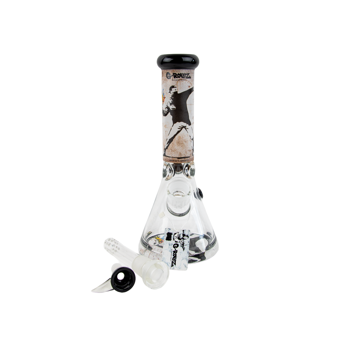 G-Rollz Banksy Glass Bong - Obrázek 7
