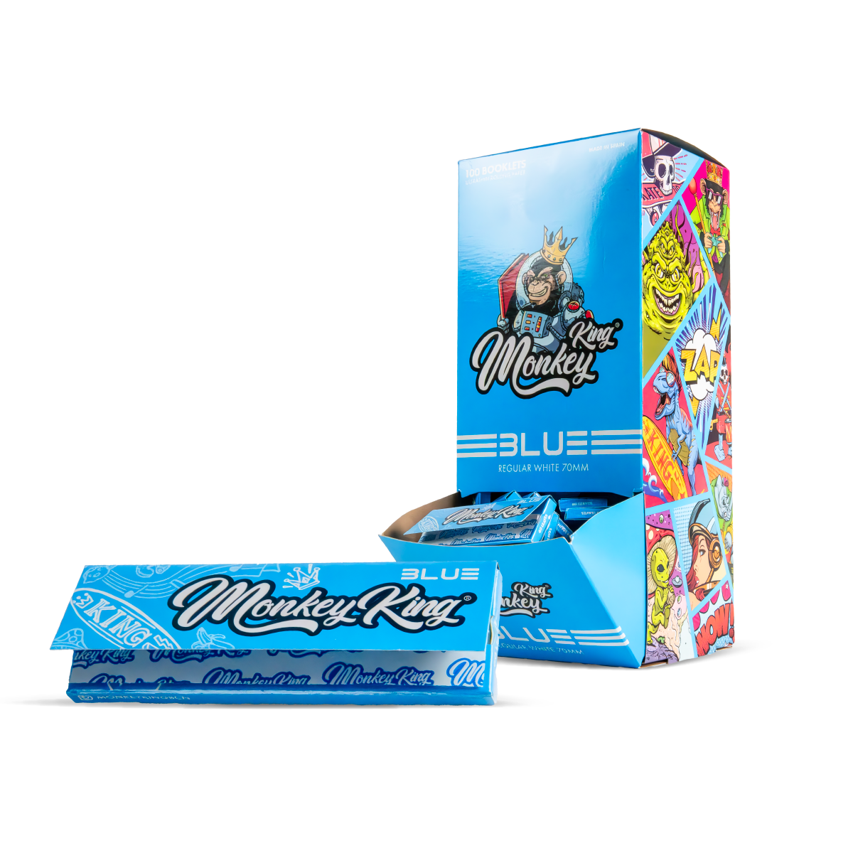 Monkey King Regular Rolling Papers: Modrá - Obrázek 3