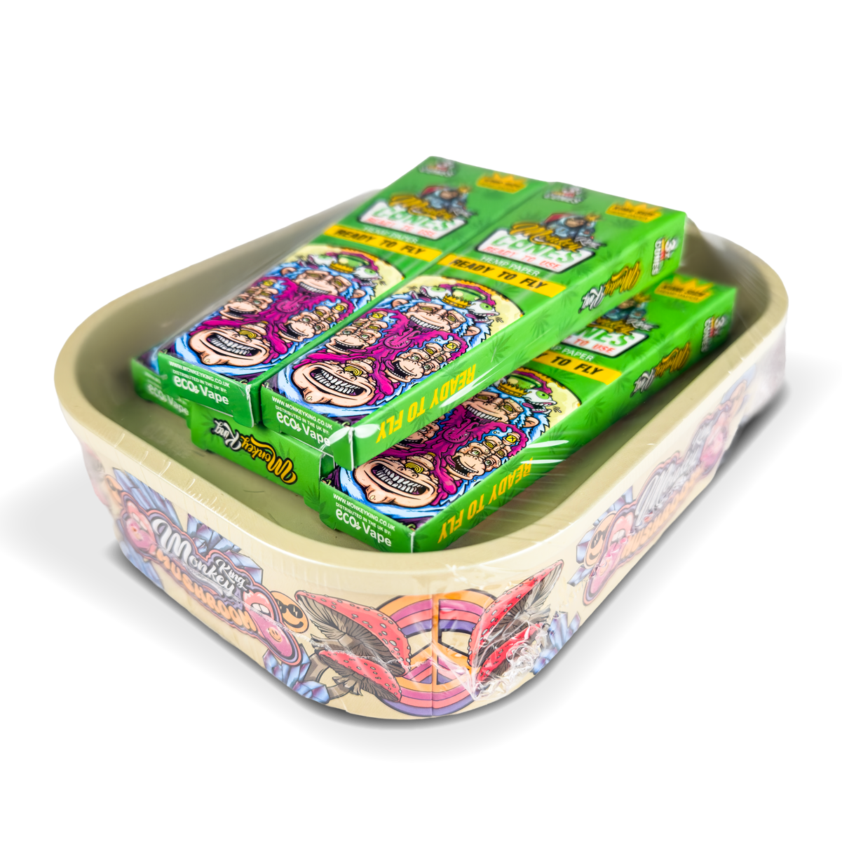 Monkey King Rolling Tray Box + Hemp Cones - Obrázek 10