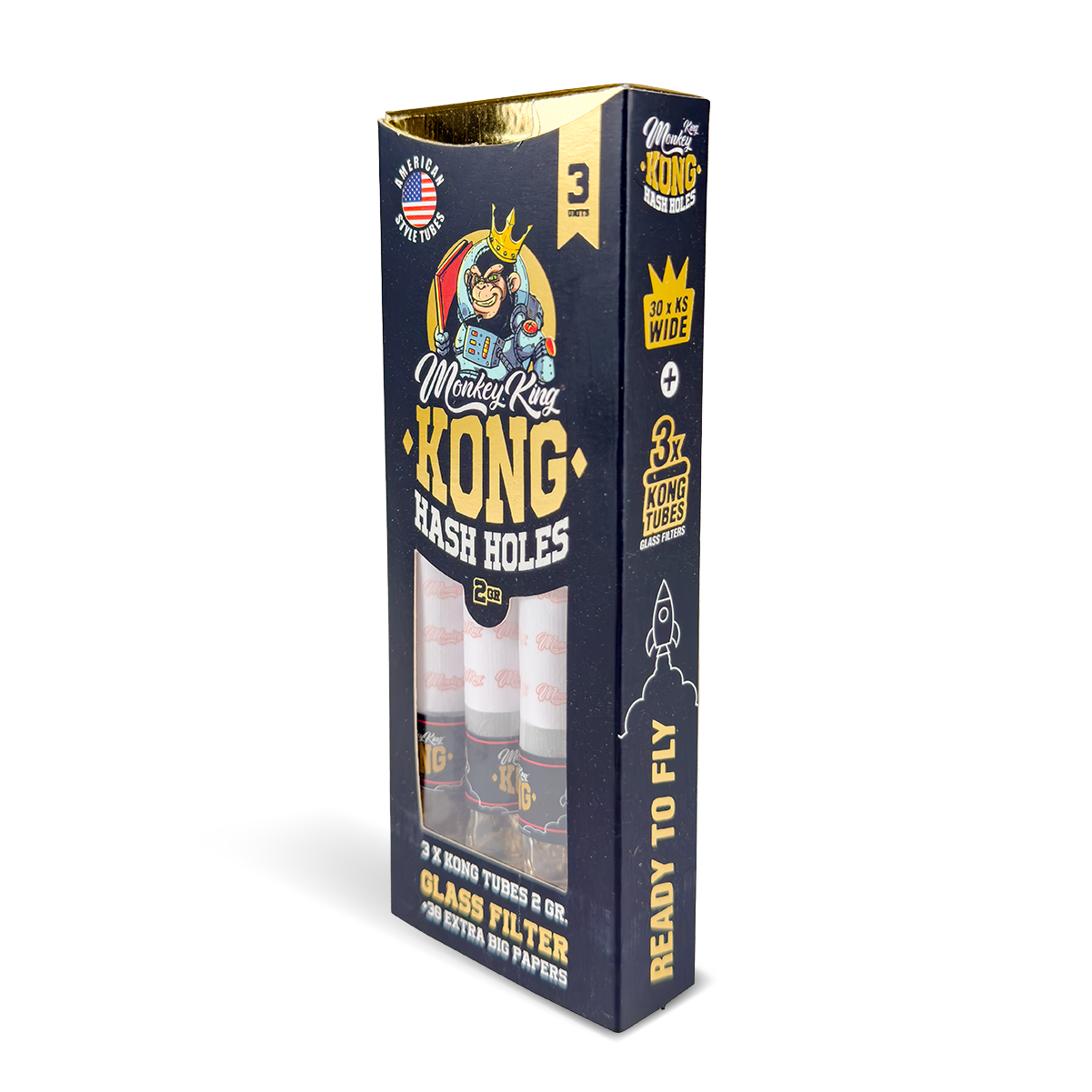 Monkey King Kong Tubes: Hash Holes King Size Wide – 3 Tubes