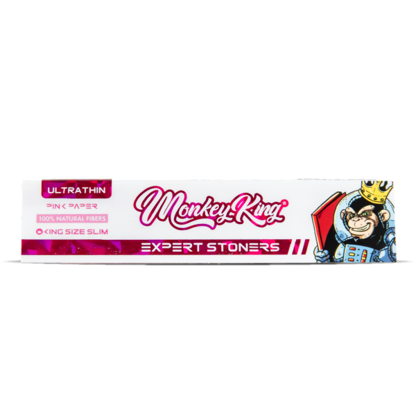 Monkey King Expert Stoners Rolling Papers: Pink – King Size Ultra Thin