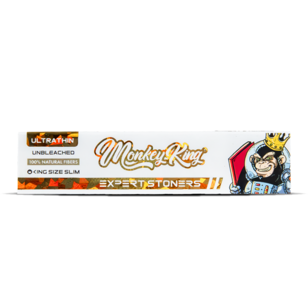 Monkey King Expert Stoners Balicí papírky: Nebělené – King Size Ultra Thin
