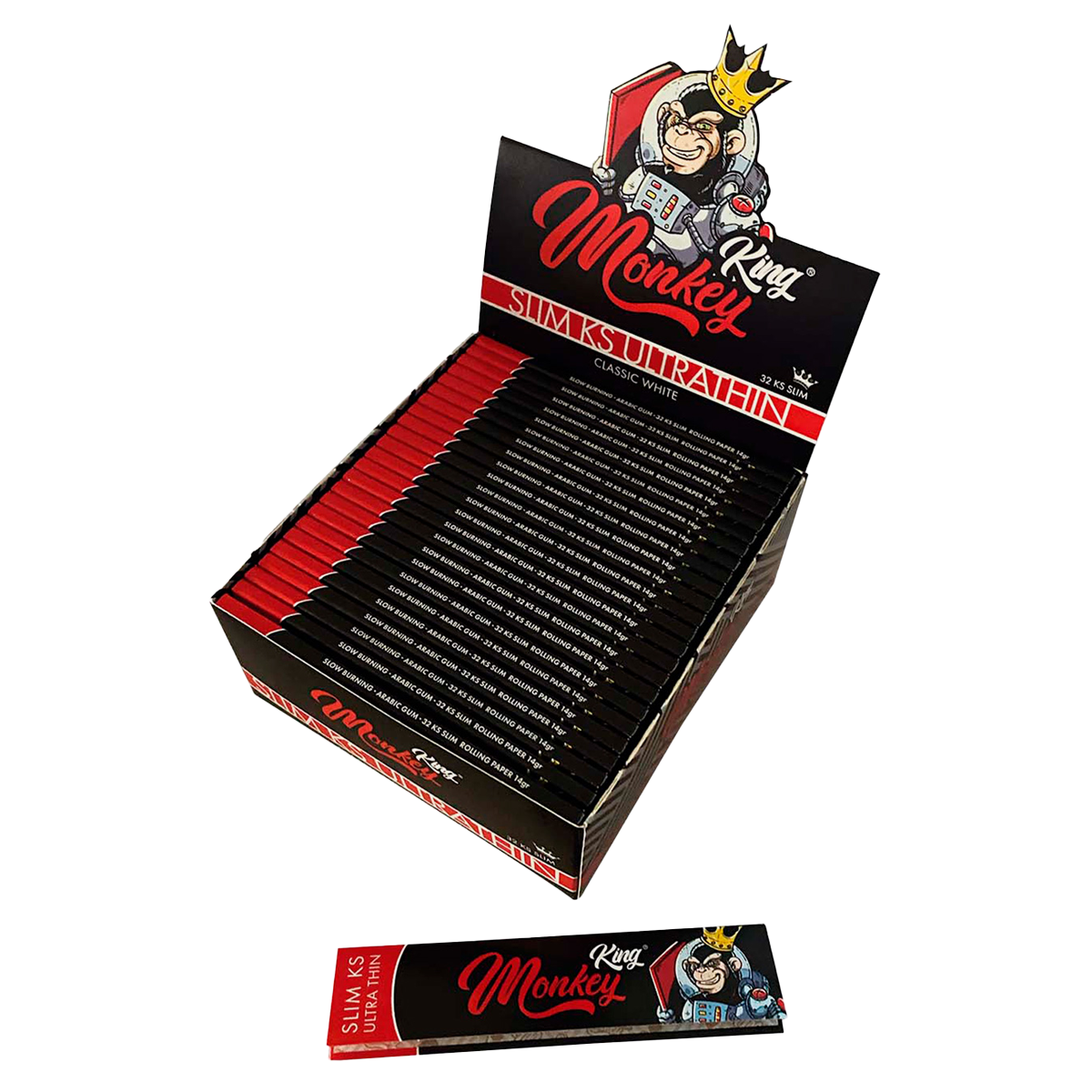 Monkey King Rolling Papers: White – King Size - Obrázek 3