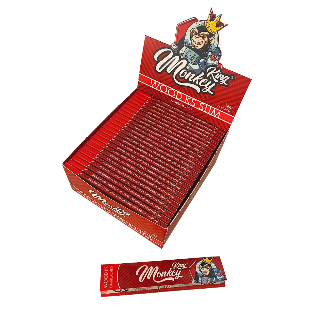 Monkey King Rolling Papers: Nebělené – King Size - Obrázek 3