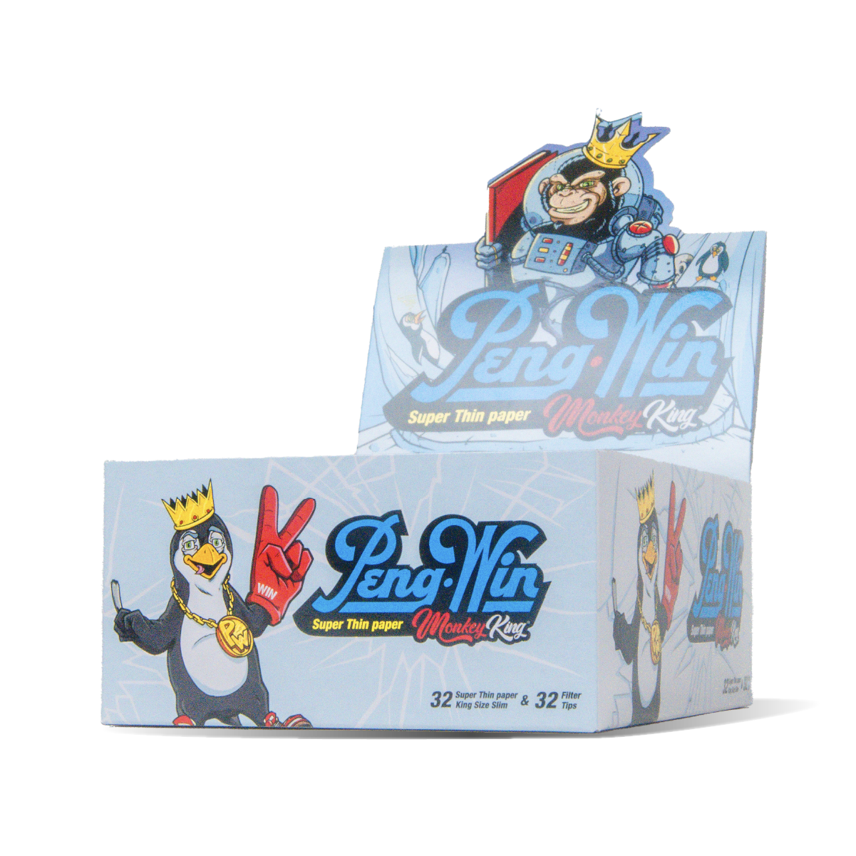 Monkey King Rolling Papers & Tips: Peng-Win Ed. – King Size - Obrázek 3