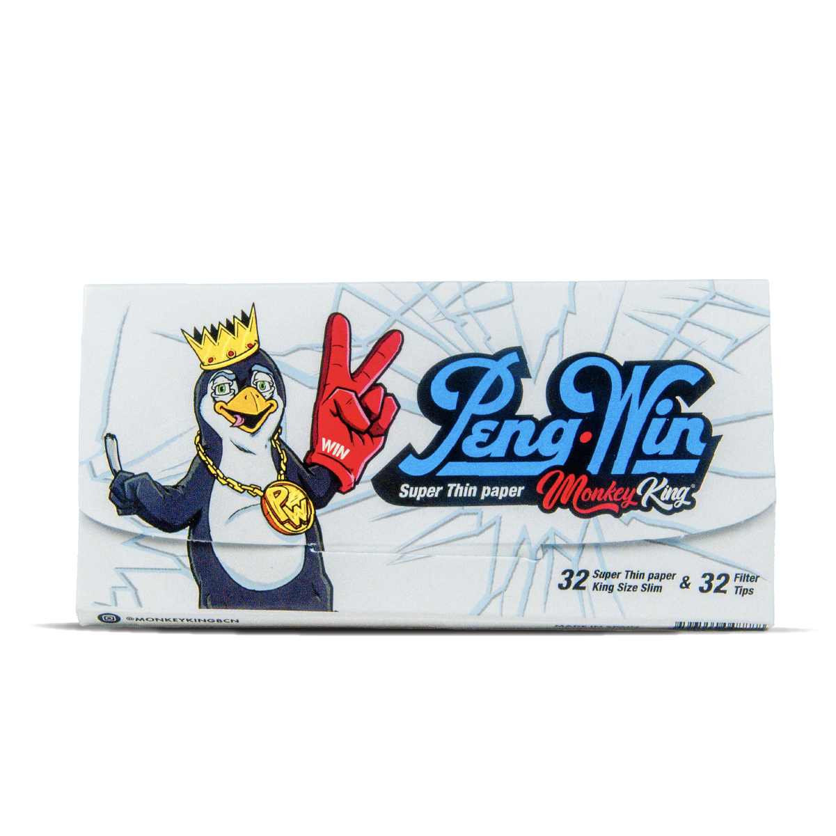 Monkey King Rolling Papers & Tips: Peng-Win Ed. – King Size (24 Pack) - Obrázek 2