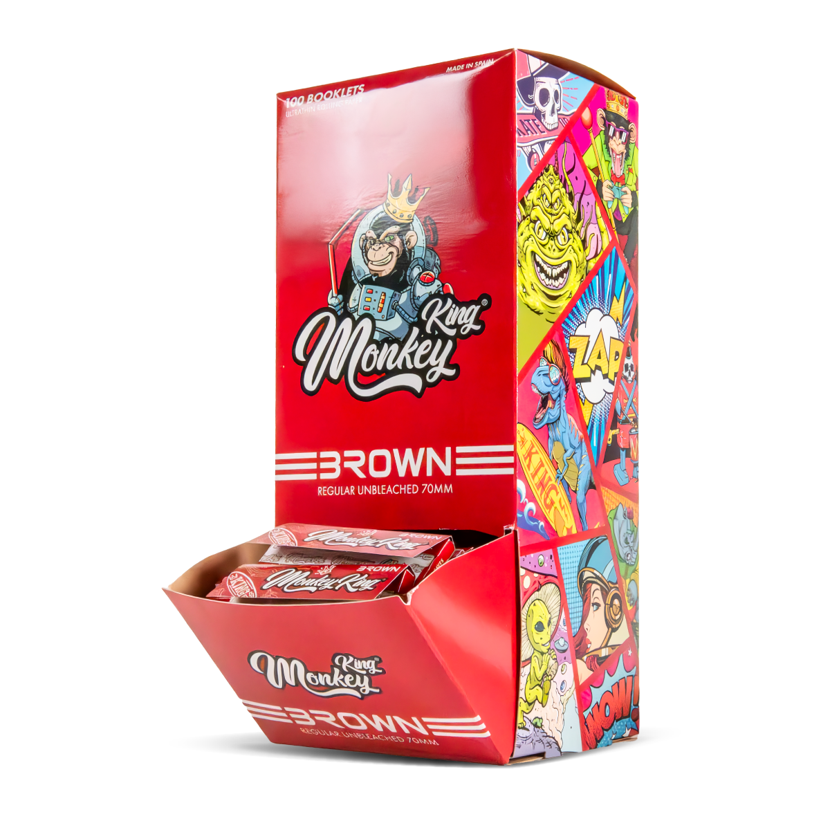 Monkey King Regular Rolling Papers: Hnědé - Obrázek 3