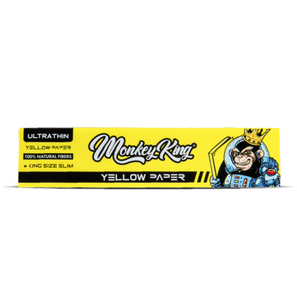 Monkey King Expert Stoners Extreme-Thin Rolling Papers: Žlutá