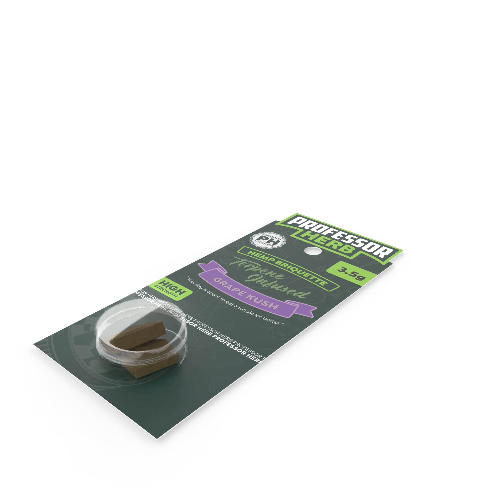 Professor Herb Hemp Briquette Hash (3.5g) – Grape Kush - Obrázek 4