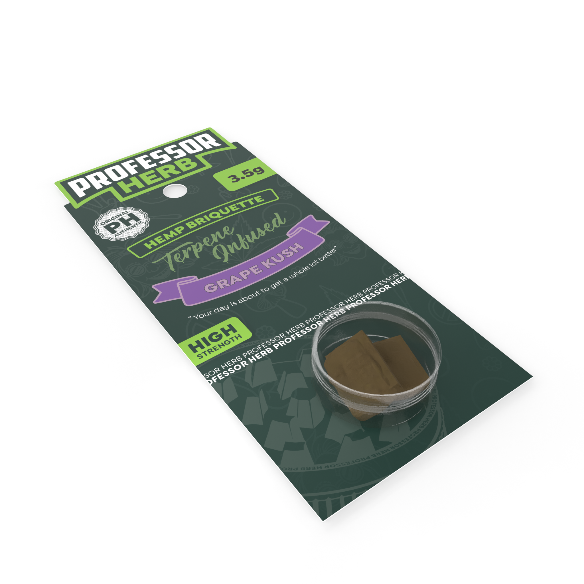Professor Herb Hemp Briquette Hash (3.5g) – Grape Kush - Obrázek 3