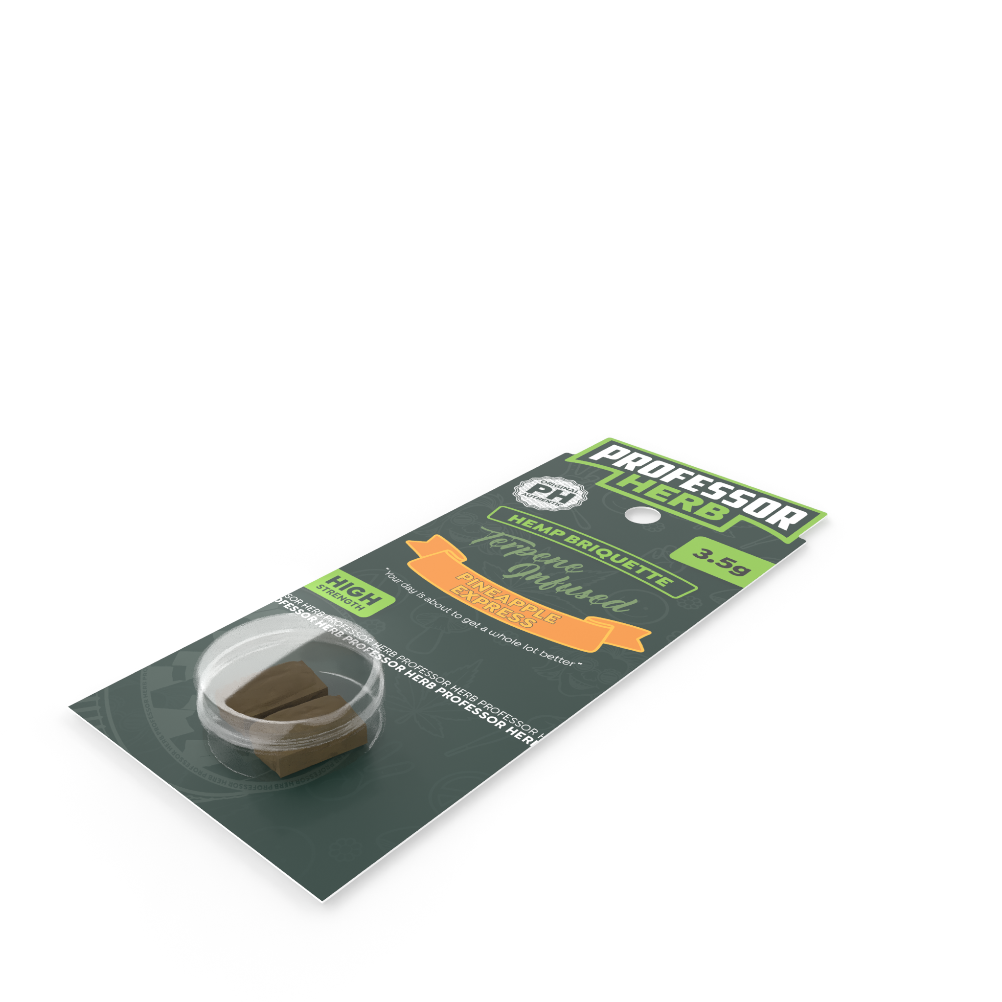 Professor Herb Hemp Briquette Hash (3.5g) – Pineapple Express - Obrázek 4