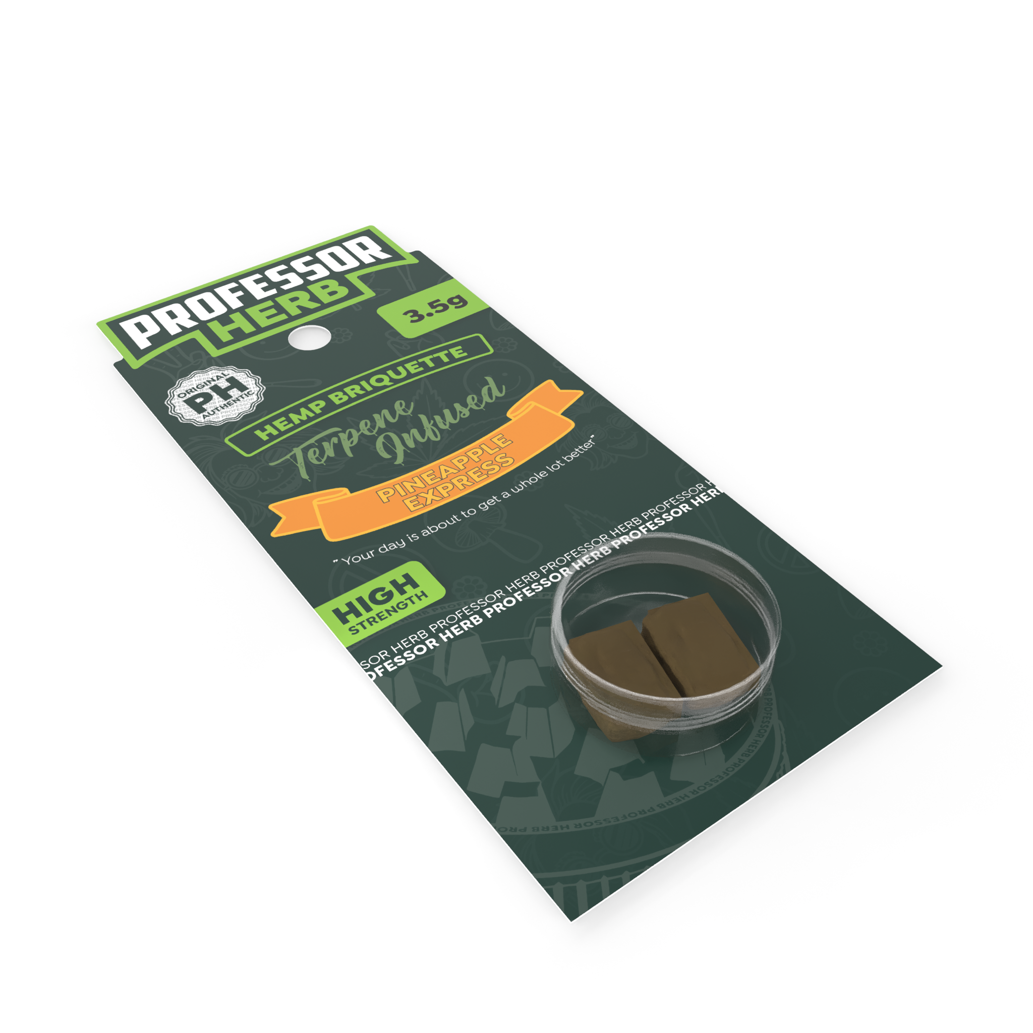 Professor Herb Hemp Briquette Hash (3.5g) – Pineapple Express - Obrázek 3