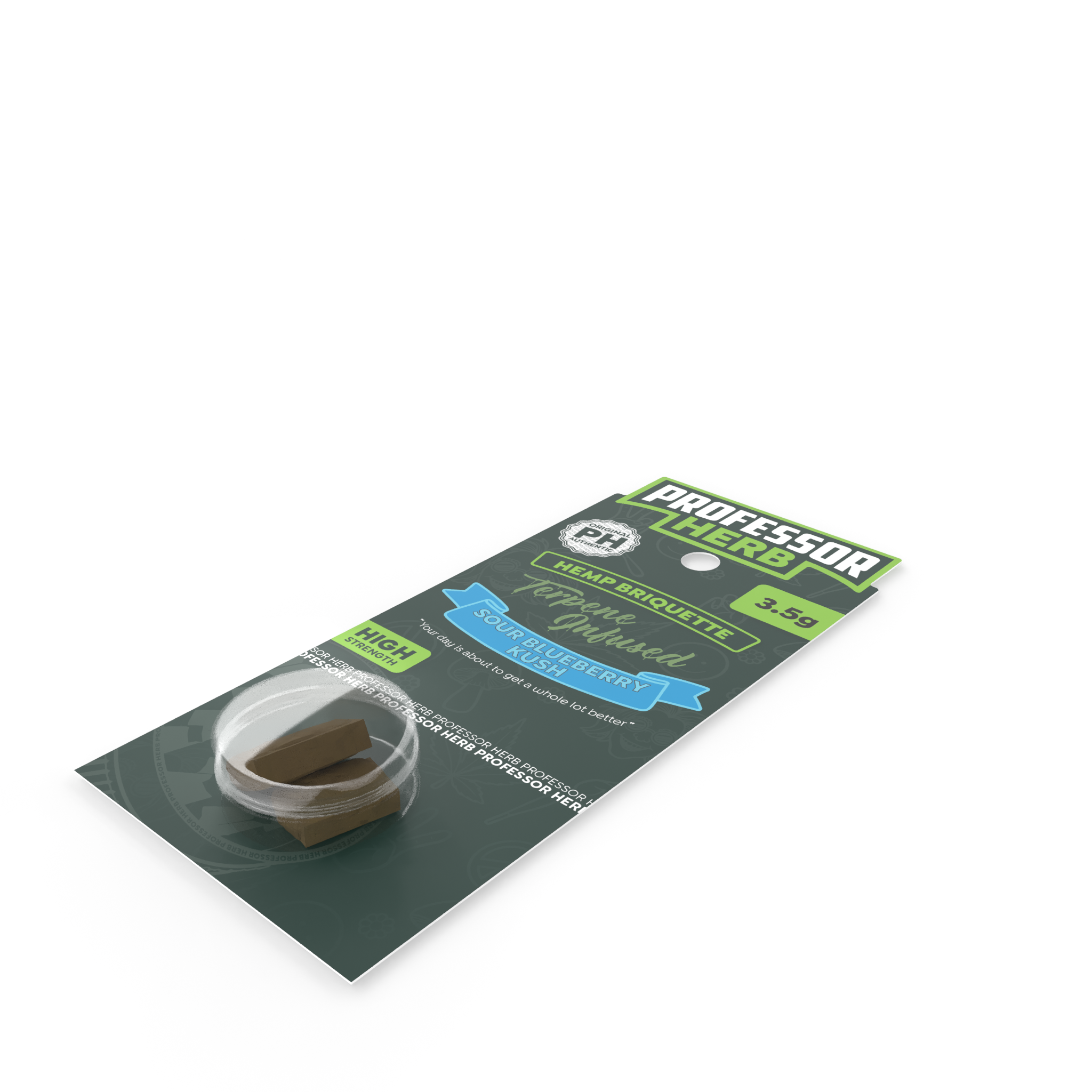 Professor Herb Hemp Briquette Hash (3.5g) – Sour Blueberry Kush - Obrázek 4