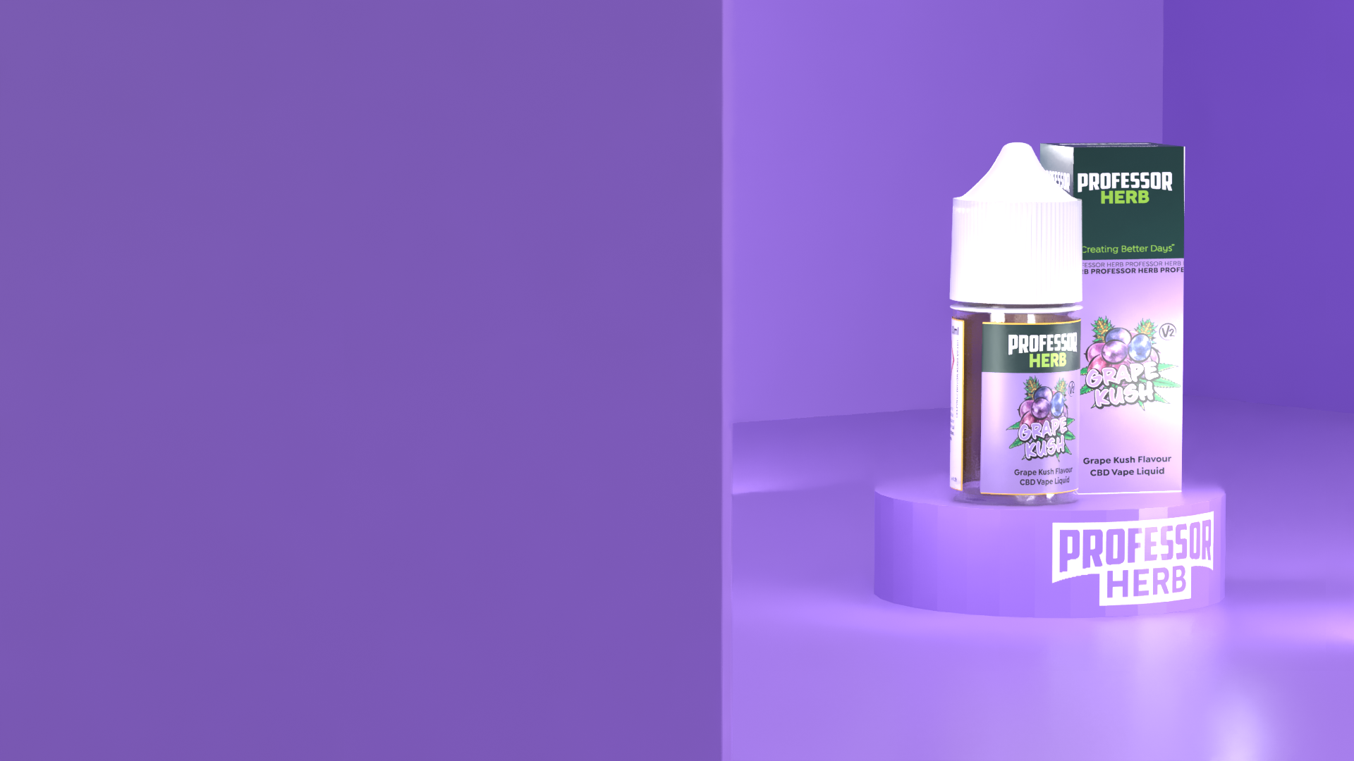 Professor Herb CBD Vape Liquid 1000mg/30ml – Grape Kush V2 - Obrázek 5