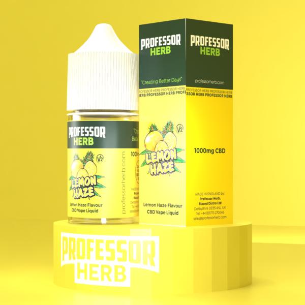 Professor Herb CBD Vape Liquid 1000mg/30ml – Lemon Haze V2
