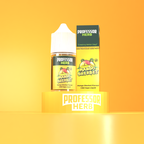 Professor Herb CBD Vape Liquid 1000mg/30ml – Mango Sherbet V2