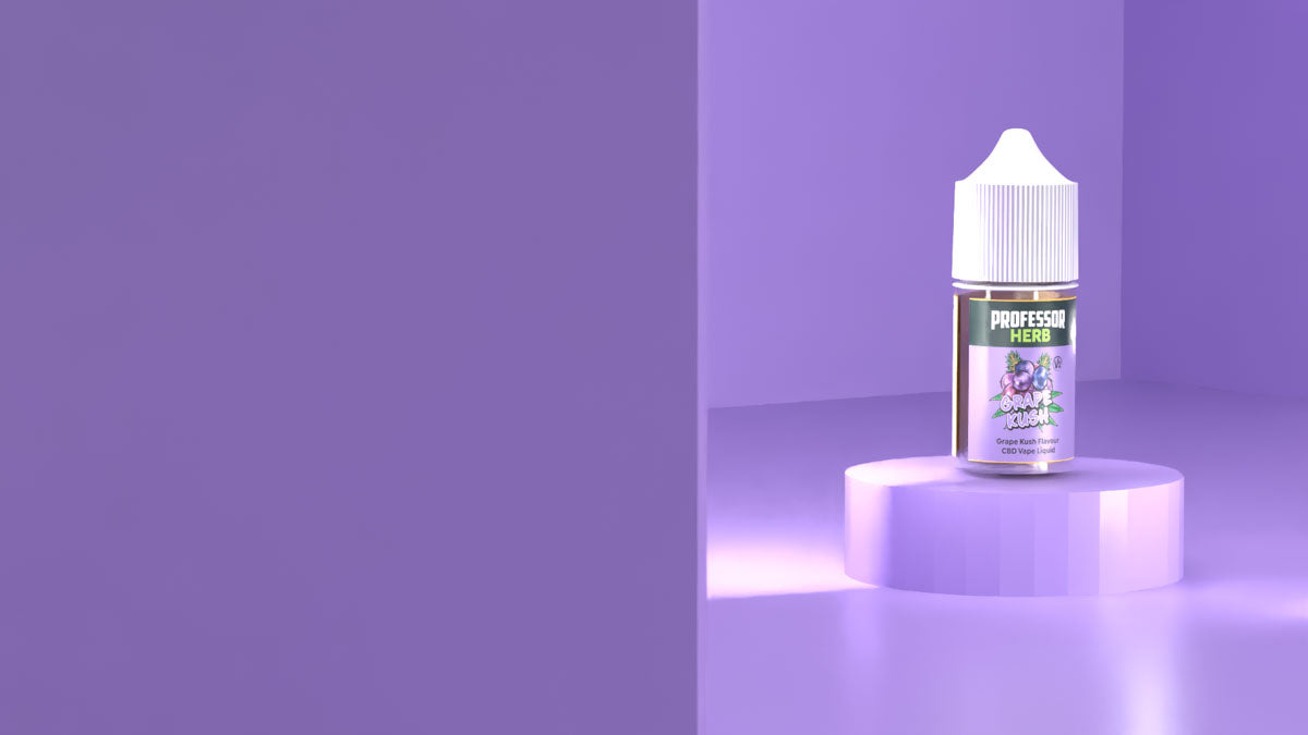 Professor Herb CBD Vape Liquid 1000mg/30ml – Grape Kush V2 - Obrázek 3