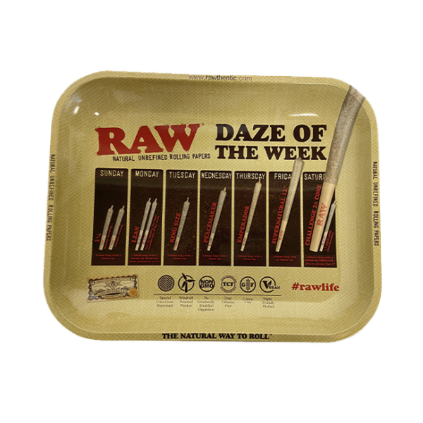 Podnos na kroucení RAW ‘Daze of the Week’ (velký 27.5 x 34)