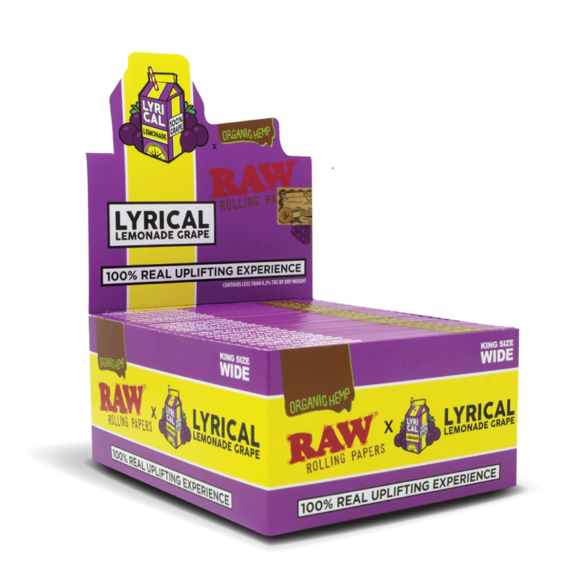 RAW x Lyrical Terpene Zvýšené Organické Lněné Rollovní Papíry – Limonová Bunda - Obrázek 2