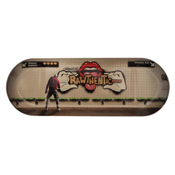 RAW Graffiti Skateboard Válečkový tác Hnědá