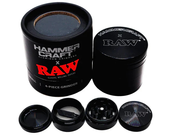 RAW x HAMMERCRAFT Hliníkový mlýnek – Černá