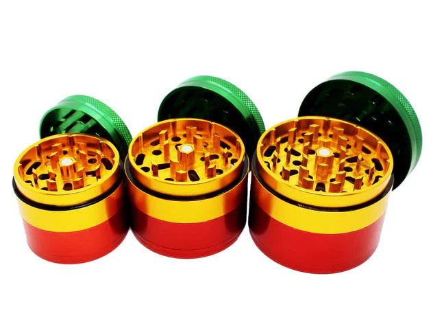 RAW x HAMMERCRAFT Aluminium Grinder – Rasta - Obrázek 2