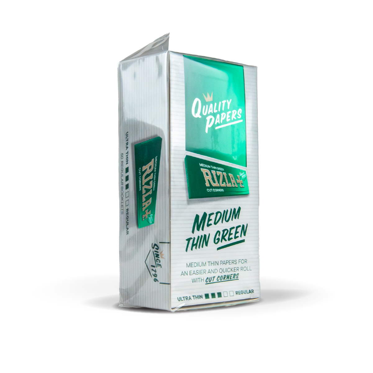 Rizla Papírky na balení: Zelená – Standardní velikost - Obrázek 2
