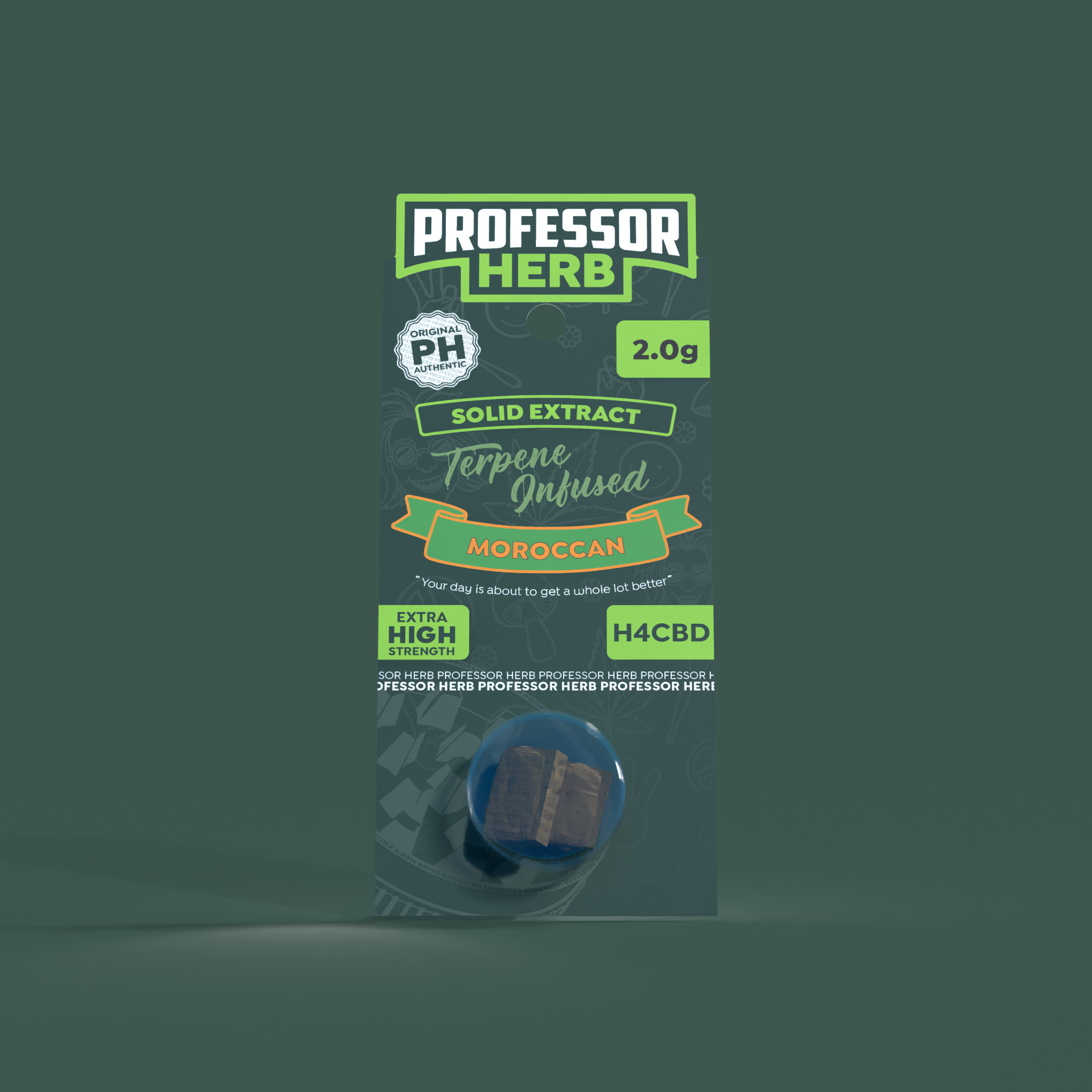 Profesor Herb H4CBD Pevný extrakt 2.0g – Marocký - Obrázek 2