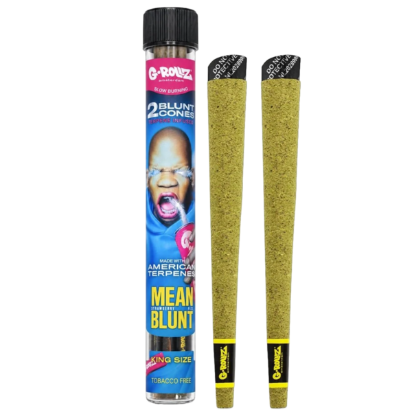 G-Rollz Mean Blunt Strawberry Fizz Blunt Cones (2 Pack)